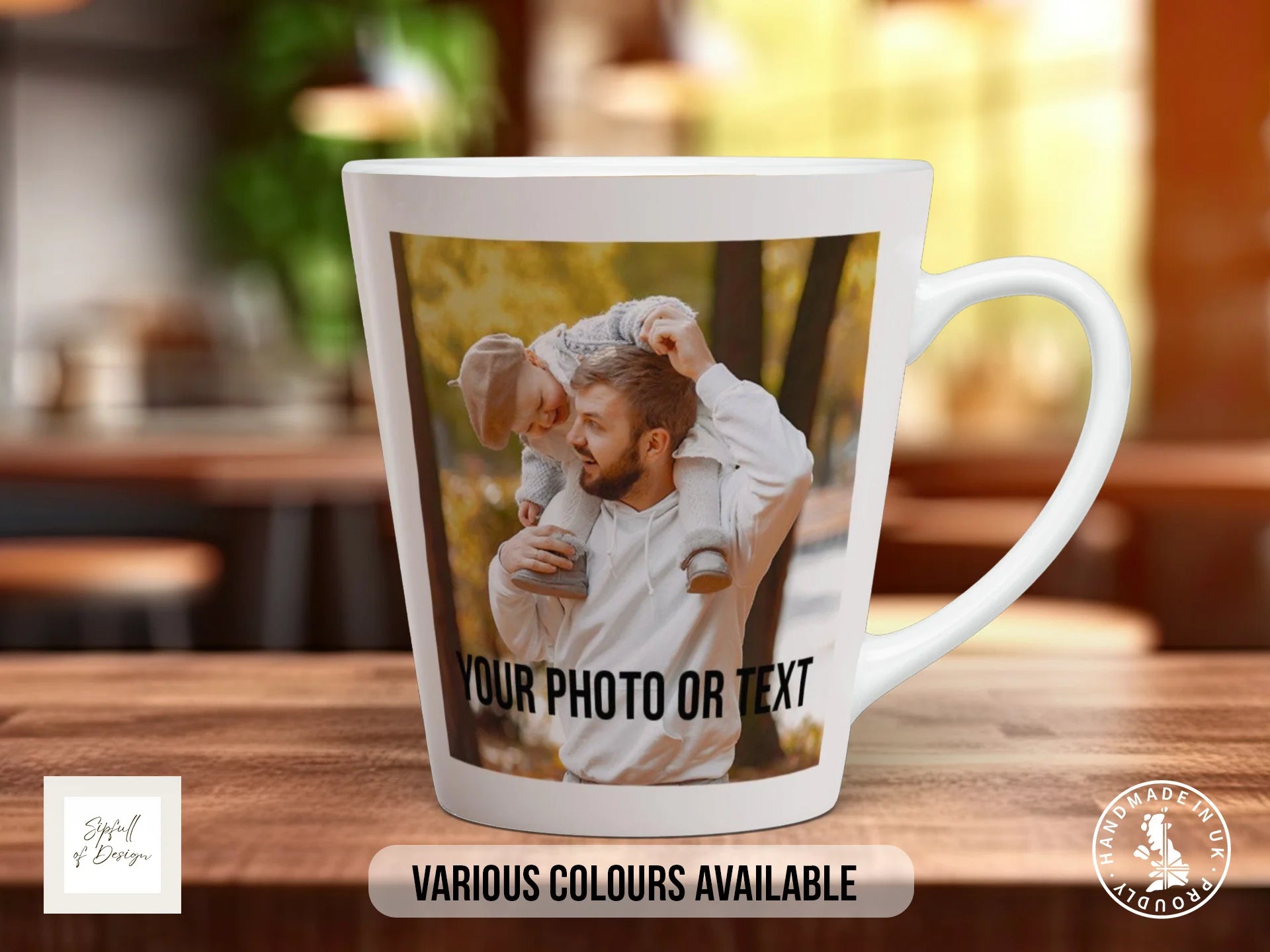 White / Ceramic / 12oz Latte