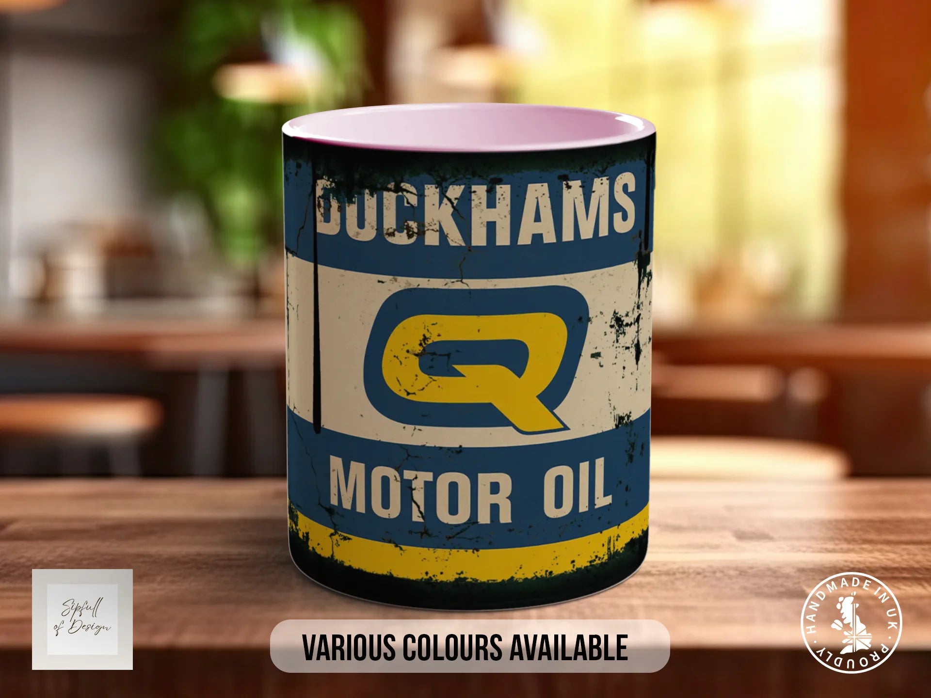 Duckhams Q Motor Oil Mug | Retro Racing Mug for Car Lovers