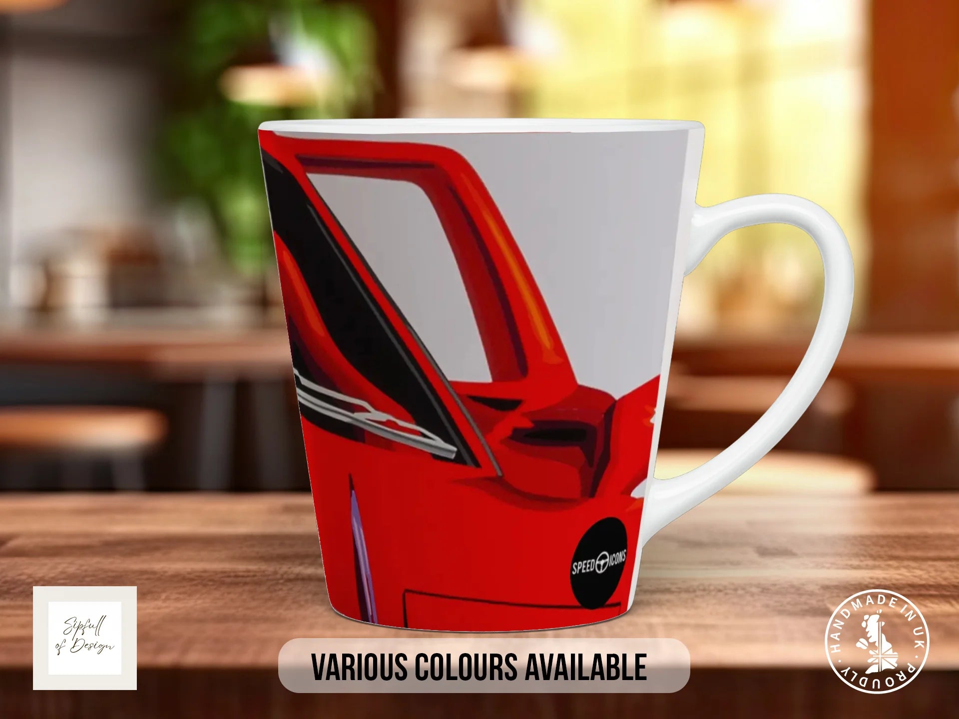 Ferrari F40 – Signature Mug - Cockpit Version 12oz Latte