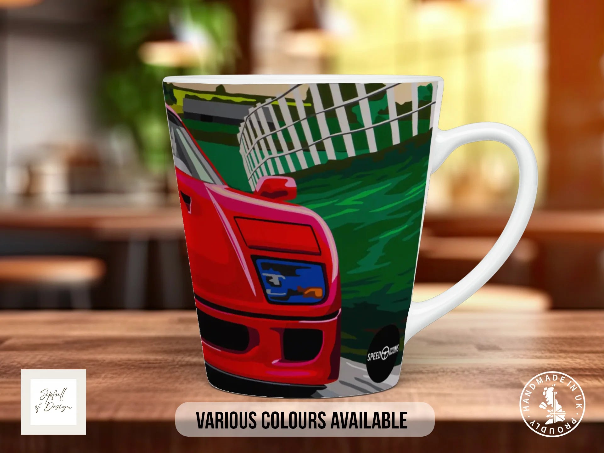 Ferrari F40 Hill Climb – Signature Mug 12oz Latte