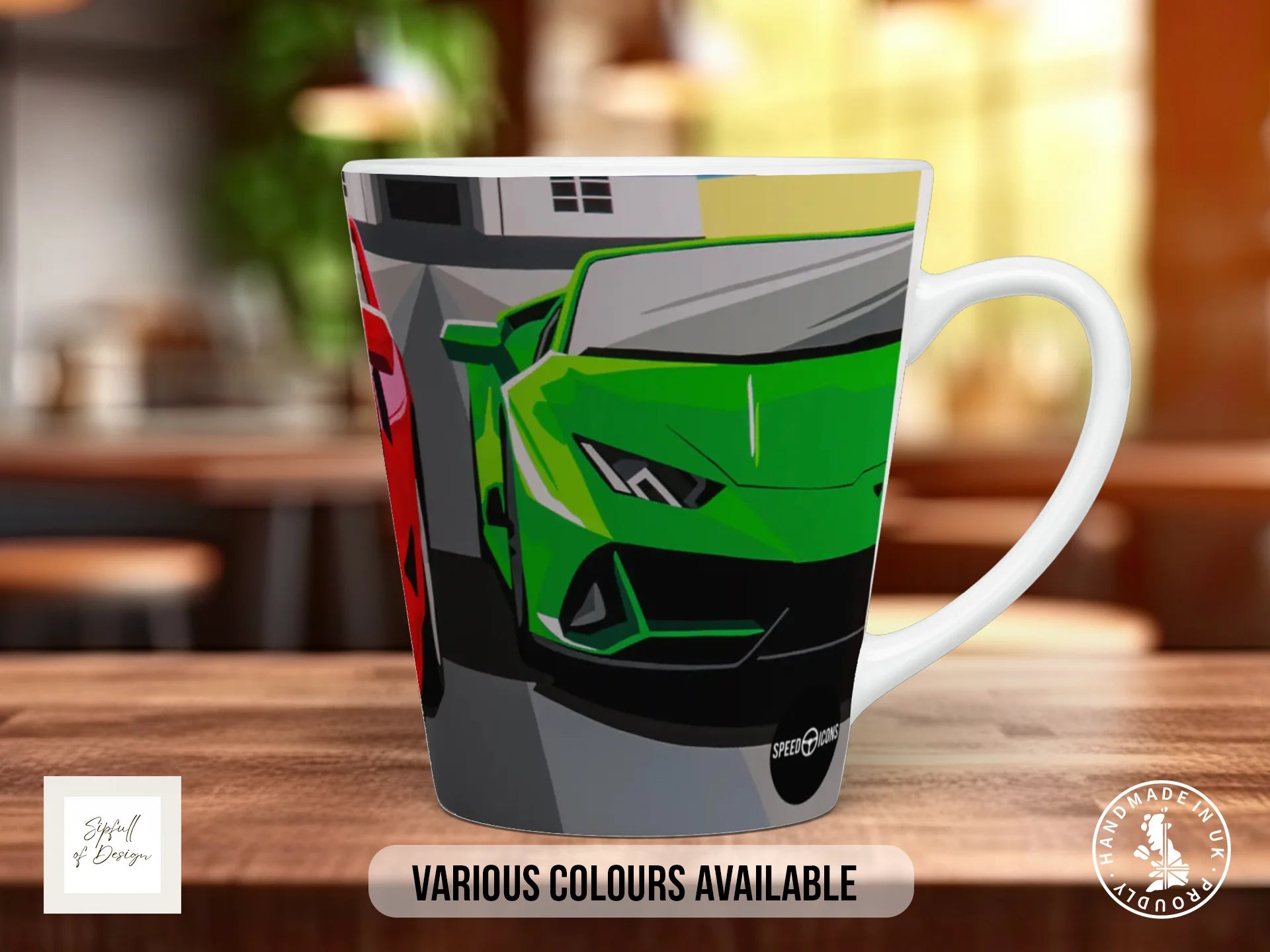 Ferrari F40 & Lamborghini Huracán – Signature Mug 12oz Latte