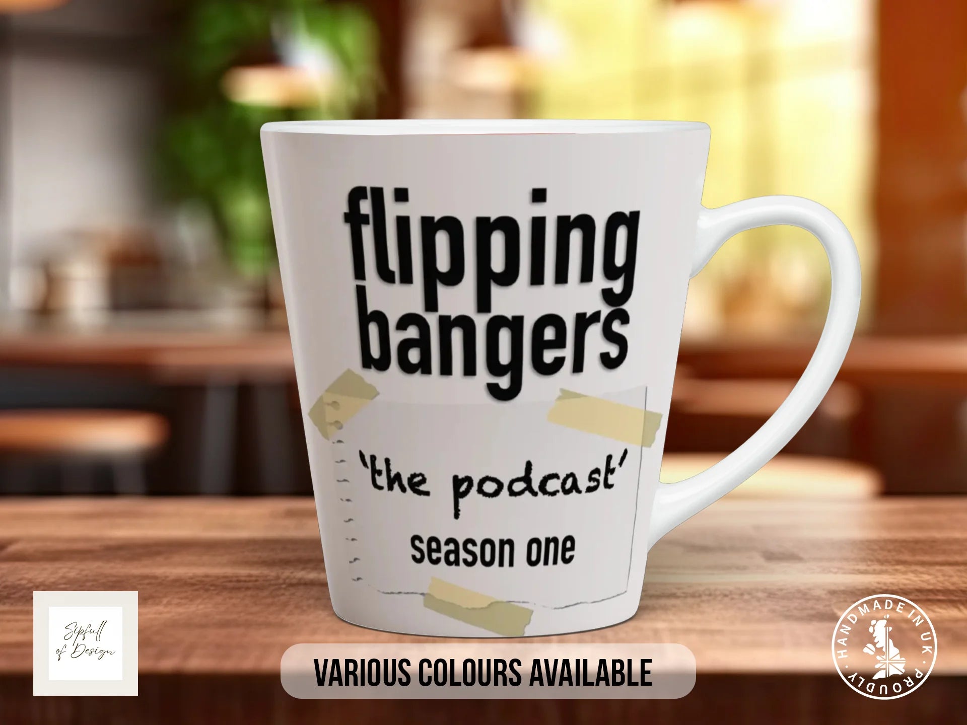 Flipping Bangers Podcast Series 1 Mug | Official Merchandise 12oz Latte