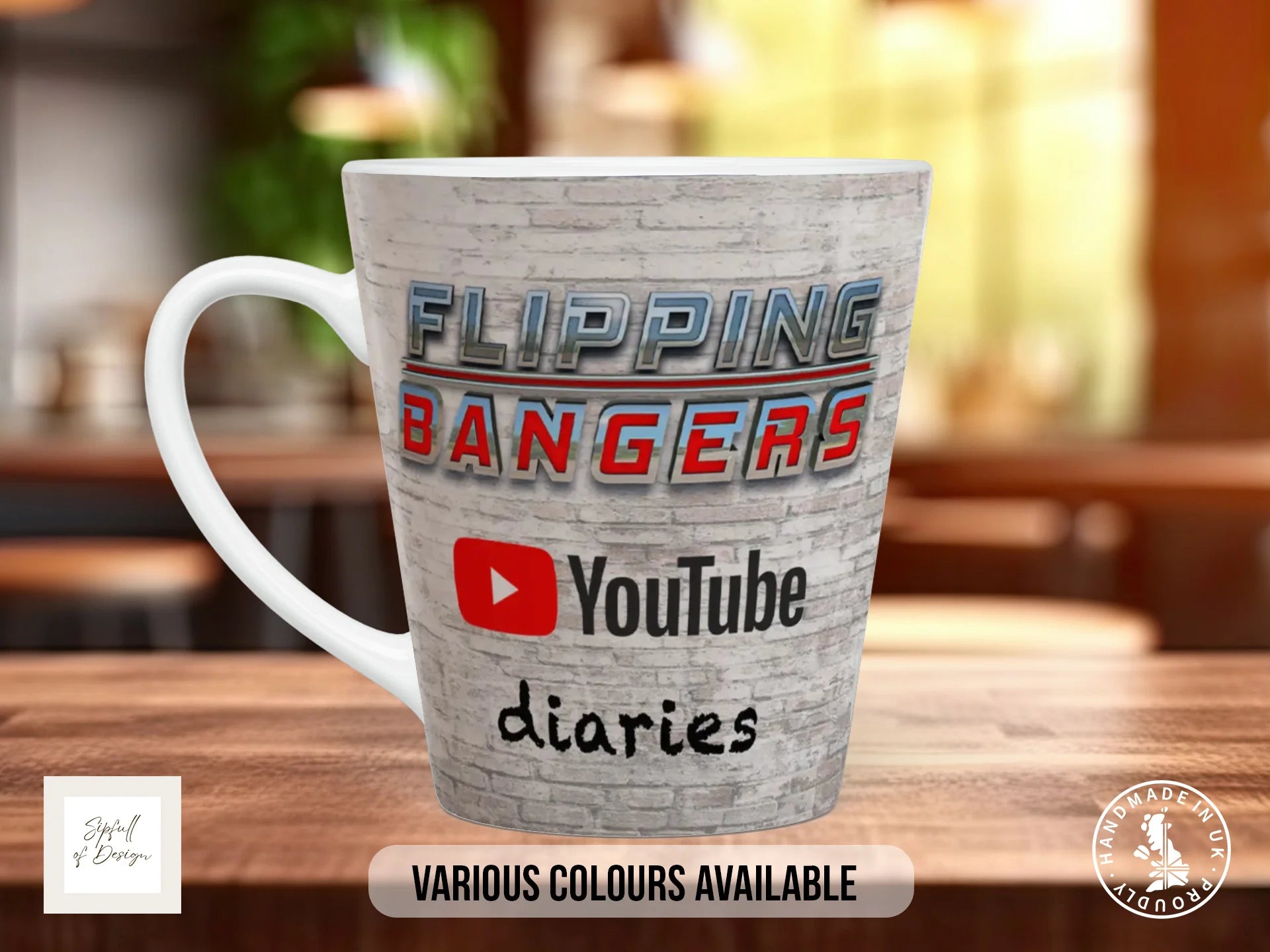 Flipping Bangers YouTube Diaries Series 1 Mug | Official Merchandise 12oz Latte