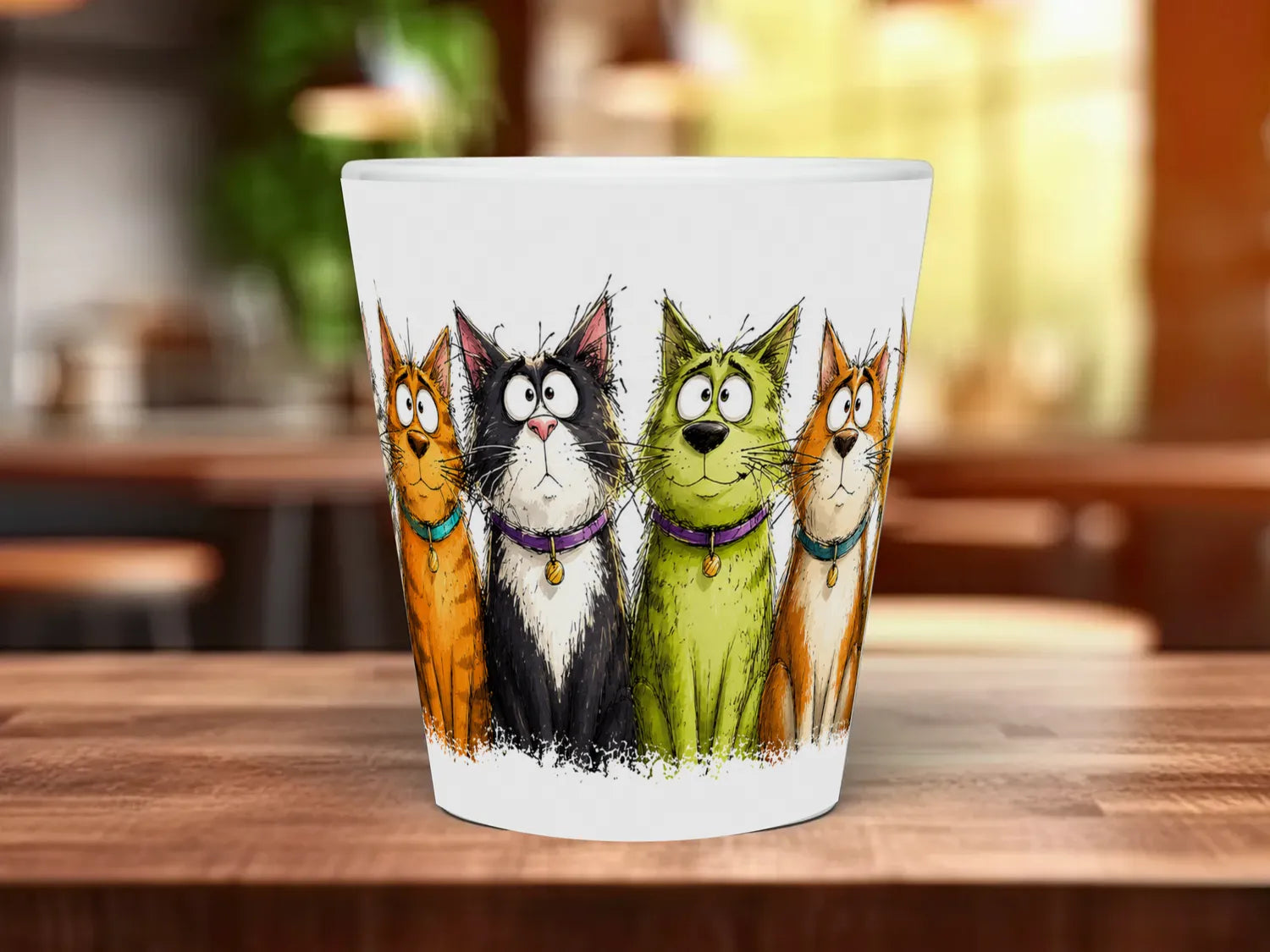 Funny Cats Mug | Cheeky Cat Lover Gift 12oz Latte