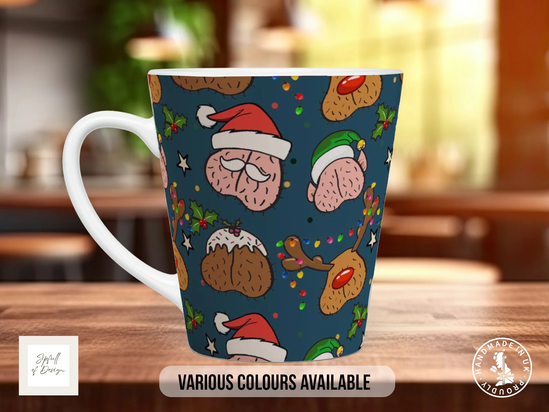 Funny Christmas Balls Mug 12oz Latte