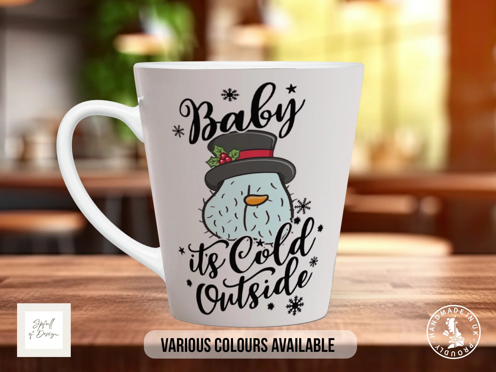 Baby It's Cold Outside Snowman Christmas Mug | Festive Gift 12oz Latte