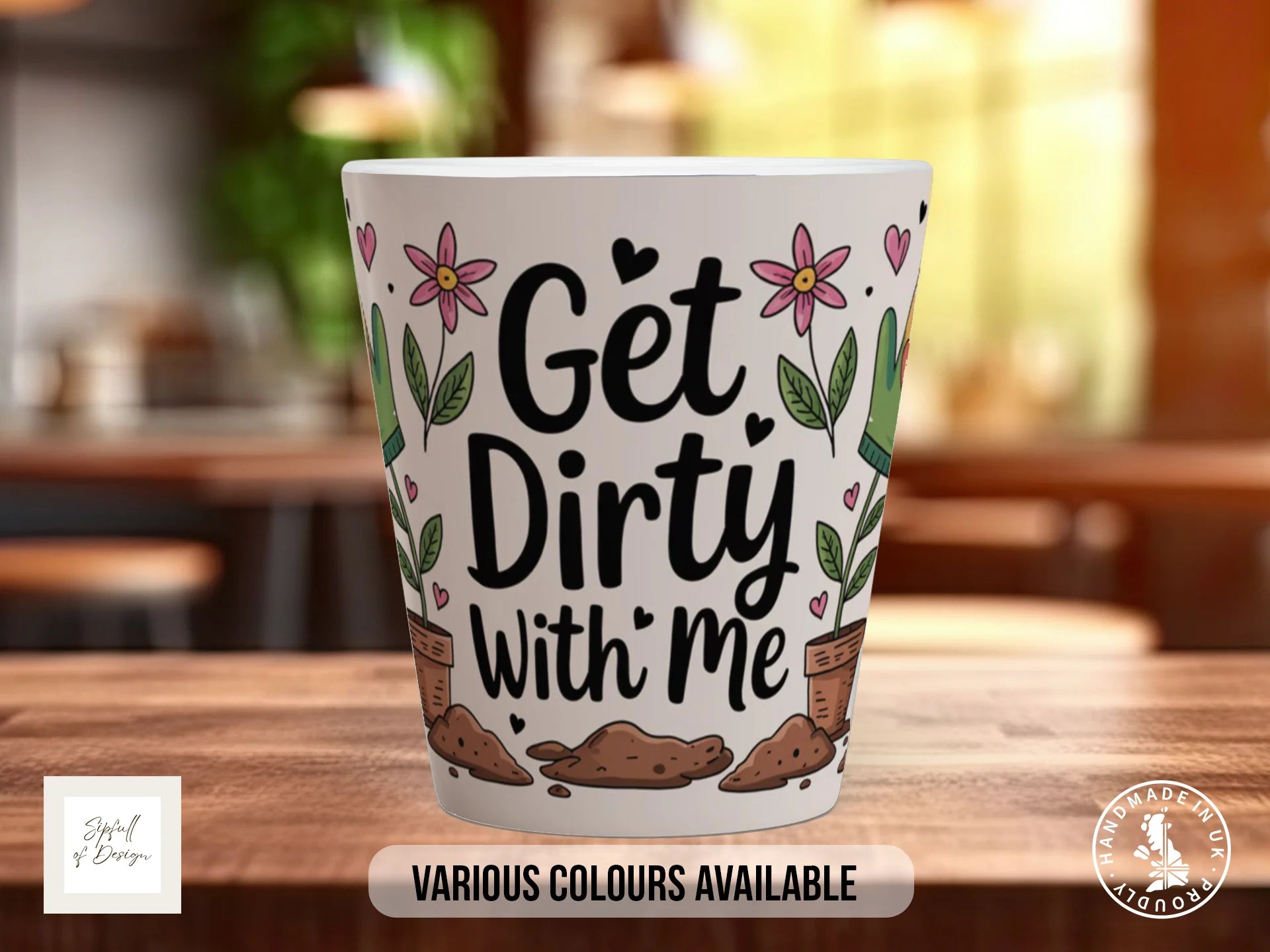 Get Dirty With Me Mug | Funny Gardening Gift 12oz Latte