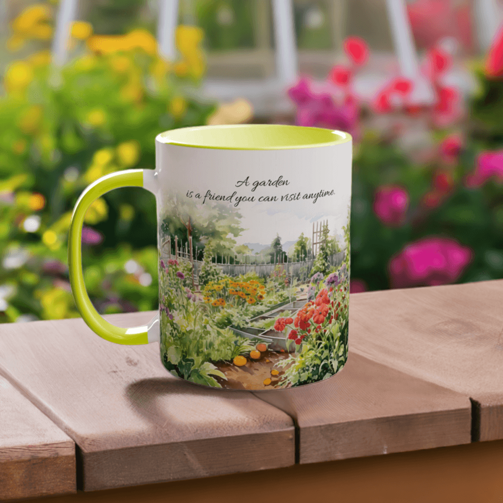 A garden is a friend you can visit anytime Mug - Sipfull of Design