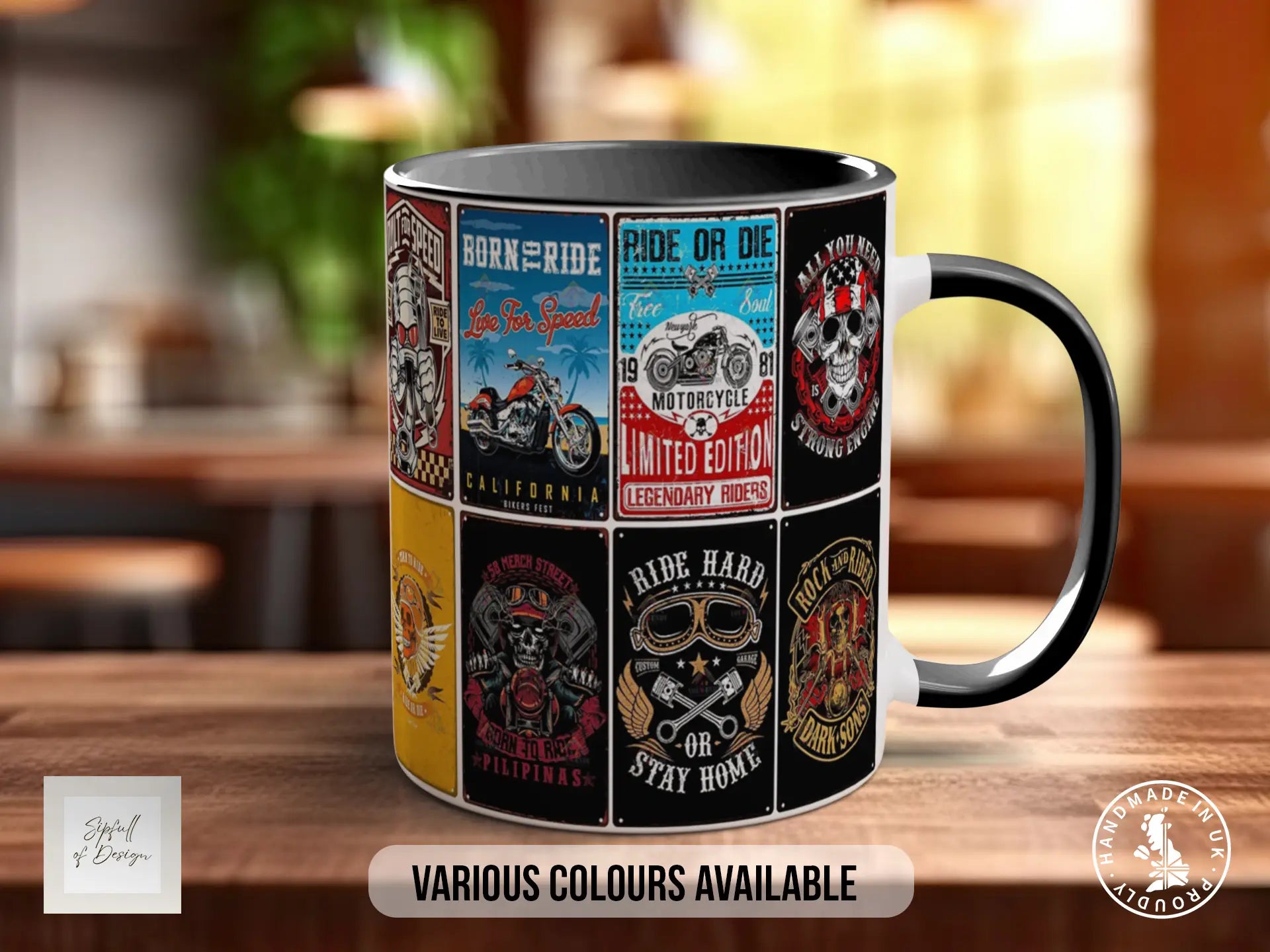 Built for Speed Mug – Retro Motorcycle Gift