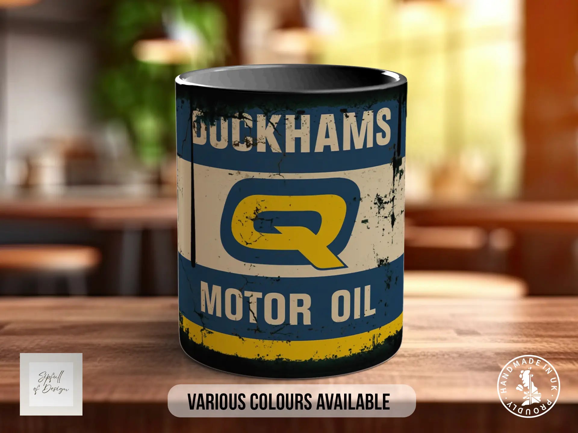 Duckhams Q Motor Oil Mug | Retro Racing Mug for Car Lovers