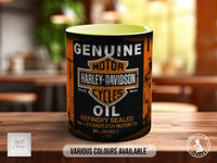 Harley-Davidson Motor Oil Mug | Vintage Retro Motorcycle Gift
