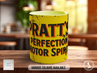 Pratt's Perfection Motor Spirit Mug | Vintage British Petrol Gift