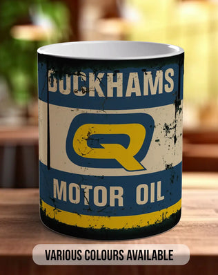 Duckhams Q Motor Oil Mug | Retro Racing Mug for Car Lovers