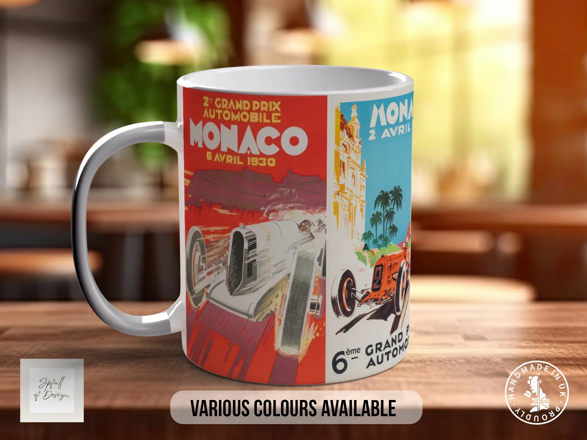 Monaco GP 1930s Mug | Vintage Pre-War Motorsport Gift