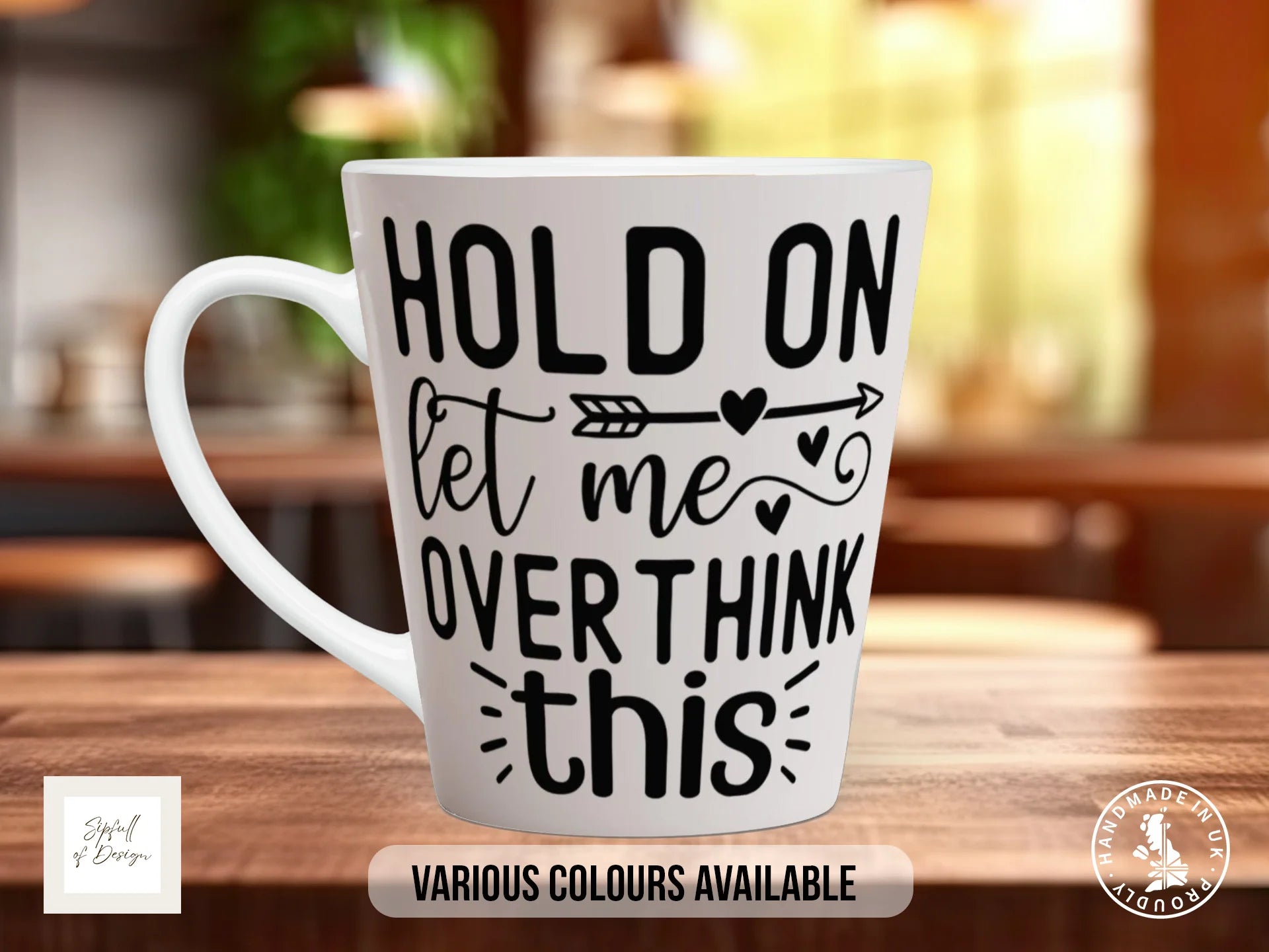 Hold On Let Me Overthink This Mug | Funny Overthinker Gift 12oz Latte