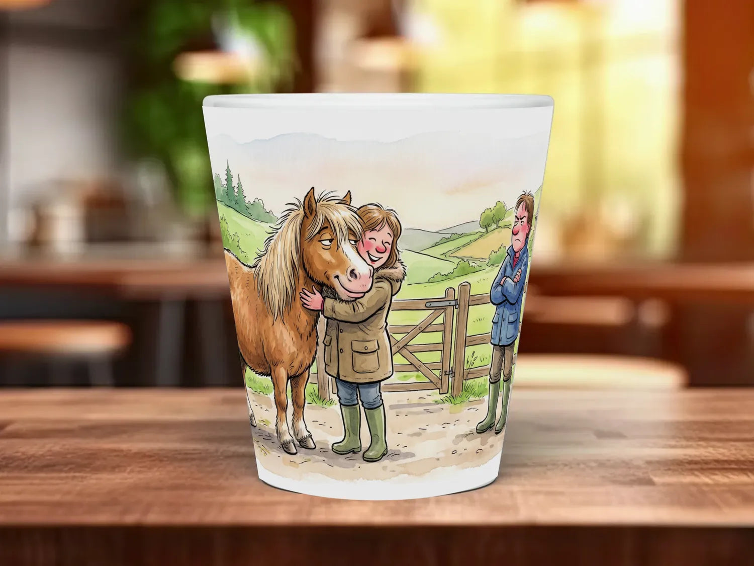 Horse Widow Mug | Funny Gift for Horse Partners 12oz Latte