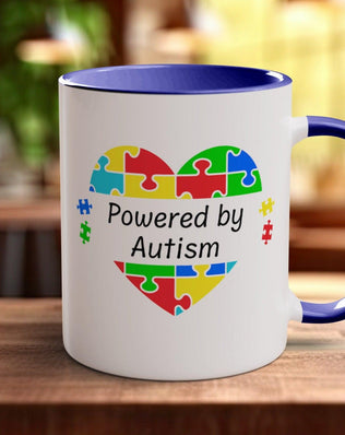 Powered By Autism Mug - Sipfull of Design