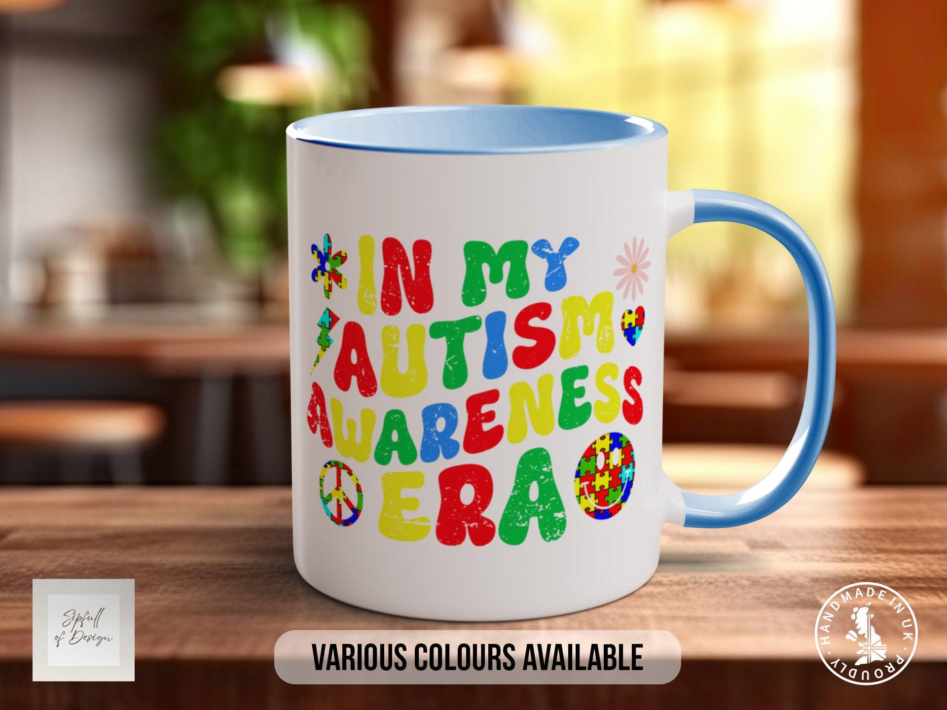 In My Autism Awareness Era Coloured Mug, ASD Support, Autism Awareness - Sipfull of Design