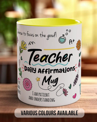 The Teacher Daily Affirmations Mug - Sipfull of Design