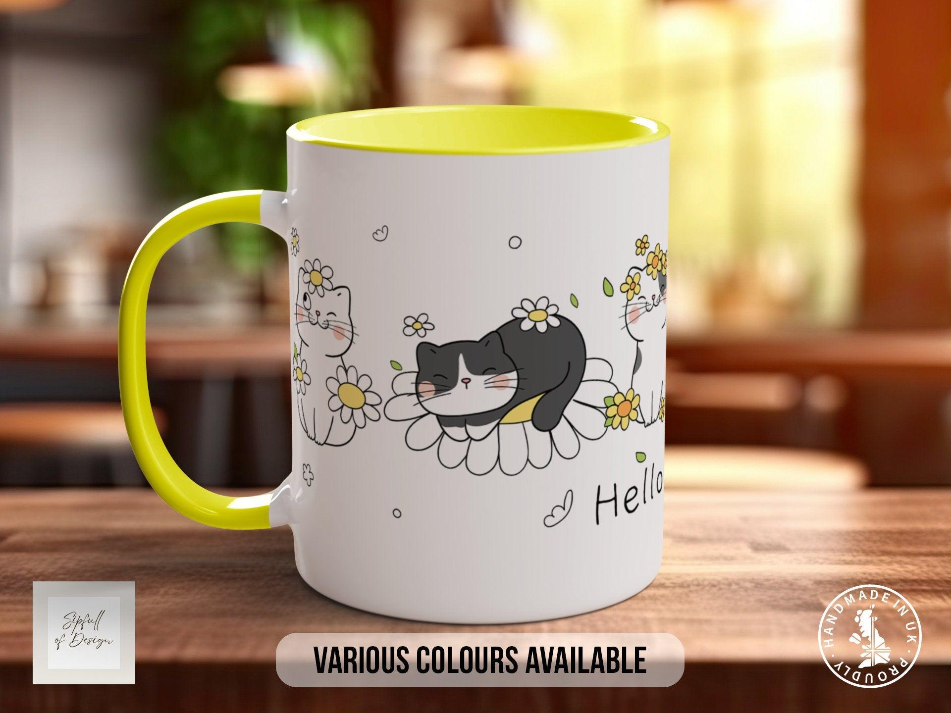 Cute Cats in Spring Flowers Mug - Sipfull of Design