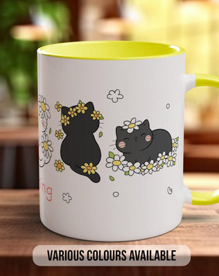 Cute Cats in Spring Flowers Mug - Sipfull of Design