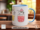 Cute Cats in smoothie cups Mug - Coloured 11oz, Bone China 10oz and 15oz and Latte 12oz options