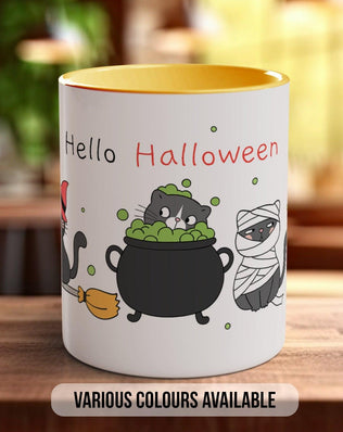 Cute Halloween Cat Mug - Sipfull of Design