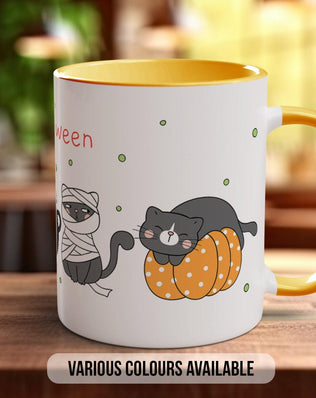 Cute Halloween Cat Mug - Sipfull of Design
