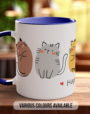 Cute Happy Cat Mug - Sipfull of Design