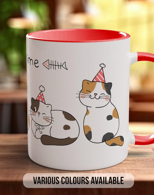 Cute Happy Time Cat Mug - Sipfull of Design