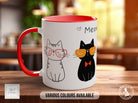 Cute Meowy Cat Mug - Coloured 11oz, Bone China 10oz and 15oz and Latte 12oz options