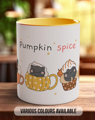 Cute Pumpkin Spices Latte Cats Mug - Sipfull of Design