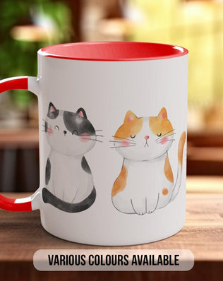 Cute Watercolour Cats Mug - Sipfull of Design