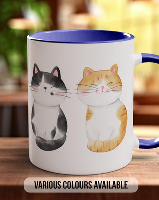 Cute Watercolour Cats Mug - Sipfull of Design