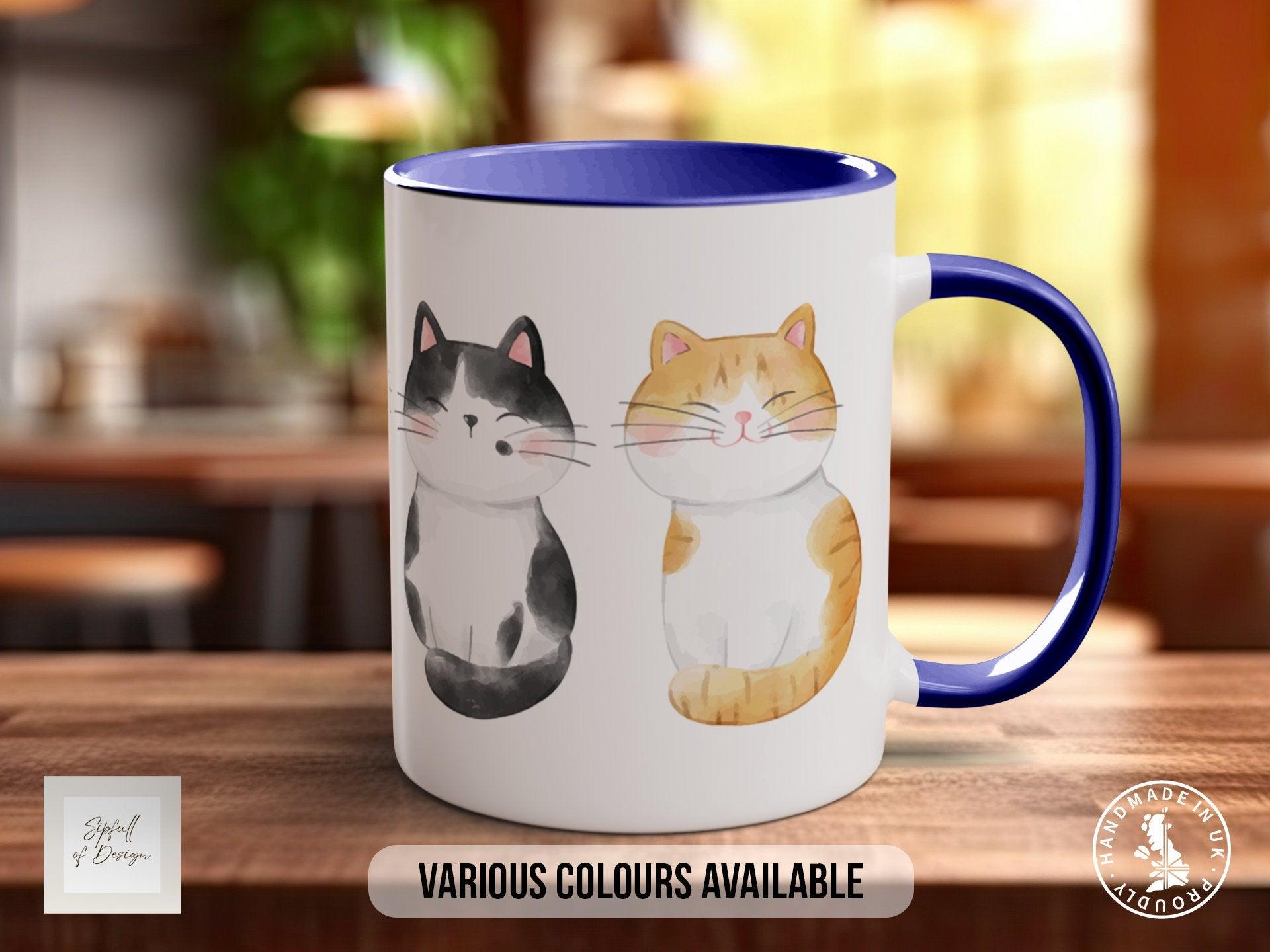 Cute Watercolour Cats Mug - Sipfull of Design