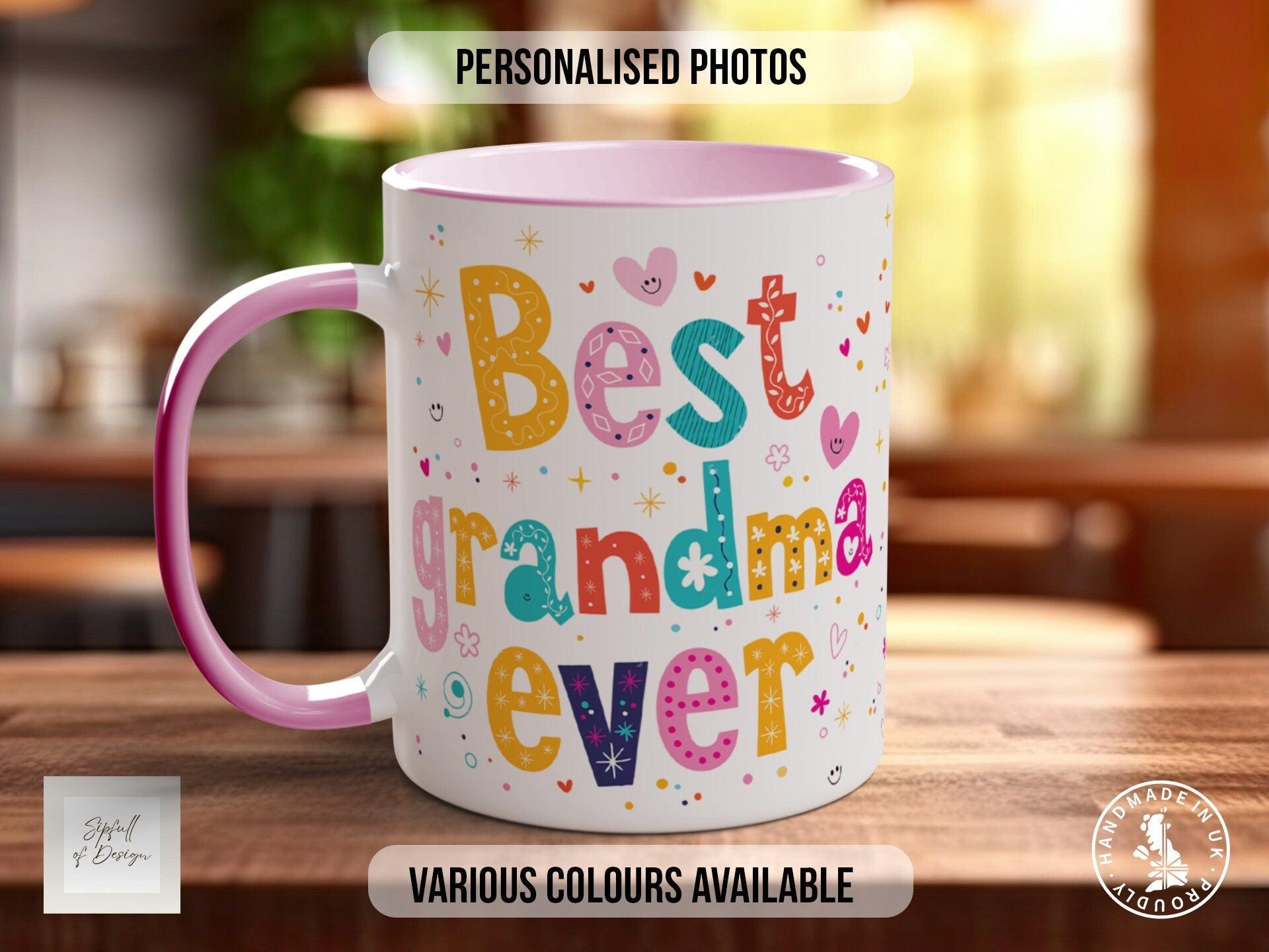Personalised Best Grandma Ever Photo Mug - Sipfull of Design