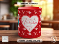 Personalised Be My Valentine Photo Mug Valentines Coloured Mug - Custom Photos - Sipfull of Design
