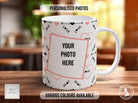 Love Heart personalised Photo Mug Valentines Coloured Mug - Sipfull of Design