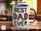 Personalised Best Dad Ever Photo Mug - coloured with your photos - Dad Gift - Ideal Fathers Day Gift