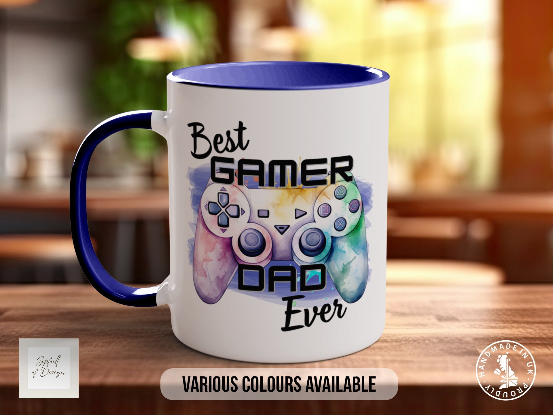 Best Gamer Dad Mug - Coloured - Dad Gift - Ideal Fathers Day Gift
