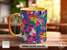 Abstract Comic Pop Pattern Full Wrap Coloured Art Mug - Design 2 - Sipfull of Design