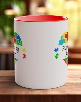 Powered By Autism Mug - Sipfull of Design