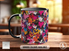 Graffiti Hearts Pattern Full Wrap Coloured Art Mug - Design 1 - Sipfull of Design