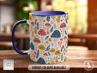 Mushroom Garden Pattern Full Wrap Coloured Art Mug - Design 14 - Sipfull of Design