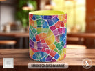 Watercolour Rainbow Stained Glass Pattern Full Wrap Coloured Art Mug - Design 1 - Sipfull of Design
