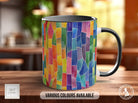 Watercolour Rainbow Stained Glass Pattern Full Wrap Coloured Art Mug - Design 11 - Sipfull of Design