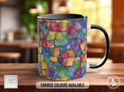 Watercolour Rainbow Stained Glass Pattern Full Wrap Coloured Art Mug - Design 12 - Sipfull of Design