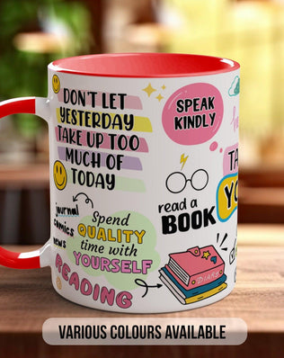 Coloured Mug Take Care Of Yourself Motivational Mug - Sipfull of Design