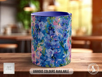 Birth Month Flowers Mug - July Larkspur and Water Lily - - Sipfull of Design