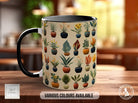 House Plants Full Wrap Art Mug - Design 10 - Coloured 11oz, Bone China 10oz and 15oz and Latte 12oz options. - Sipfull of Design